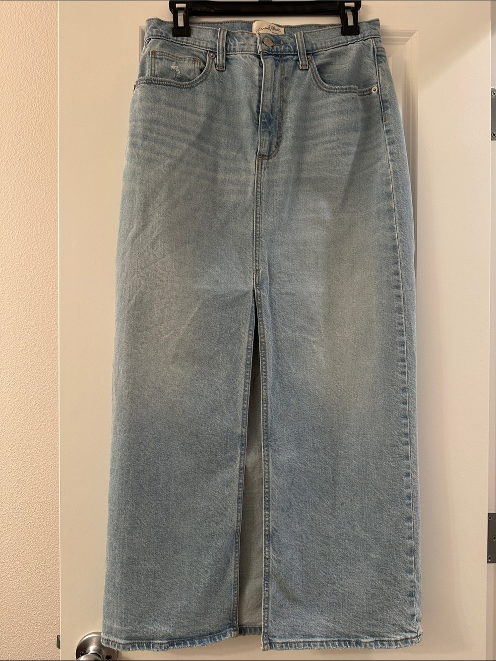 Universal Thread Light Blue Midi Denim Skirt